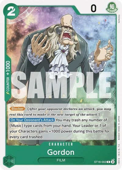 Gordon Starter Deck 16: GREEN Uta One Piece card