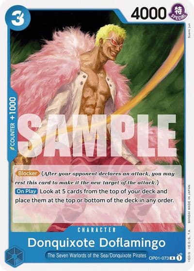 Donquixote Doflamingo OP01 073 Starter Deck 17: BLUE Donquixote Doflamingo One Piece card