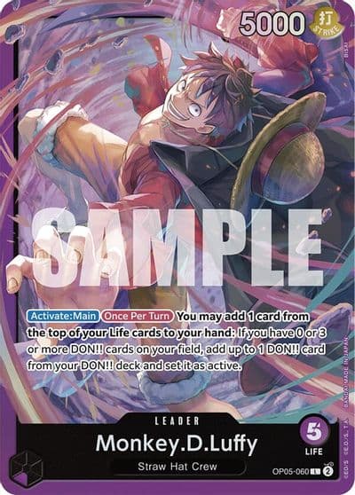 MonkeyDLuffy OP05 060 Starter Deck 18: PURPLE Monkey.D.Luffy One Piece card