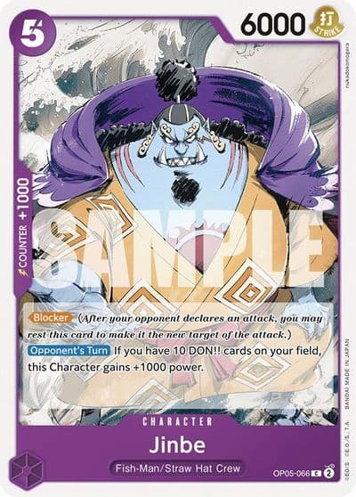 Jinbe Starter Deck 18: PURPLE Monkey.D.Luffy One Piece card