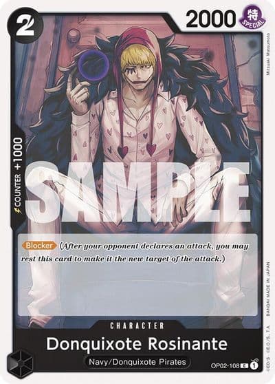 Donquixote Rosinante Starter Deck 19: BLACK Smoker One Piece card
