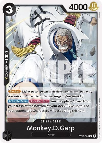 MonkeyDGarp Starter Deck 19: BLACK Smoker One Piece card