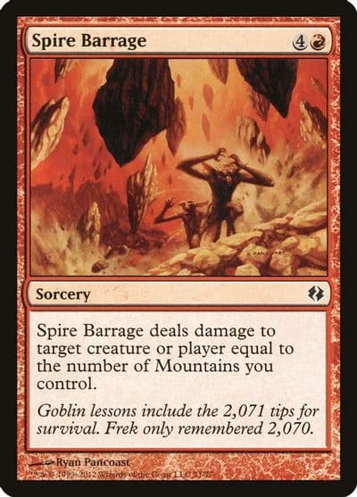 Spire Barrage Duel Decks: Venser vs. Koth Magic card