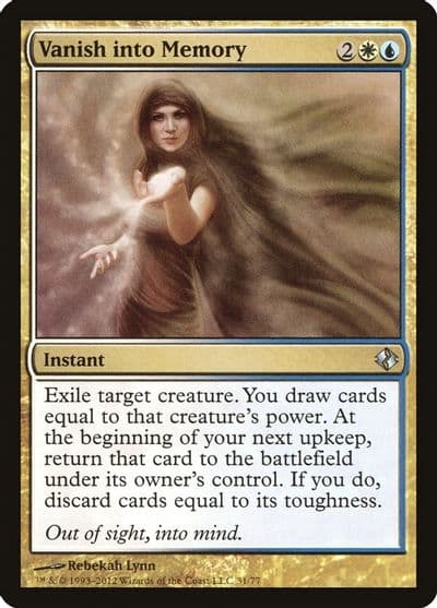Vanish into Memory Duel Decks: Venser vs. Koth Magic card