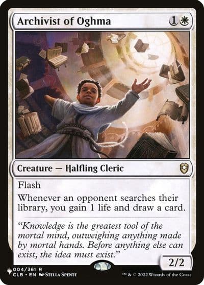 Archivist of Oghma The List Reprints Magic card