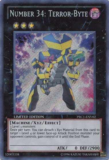 Number 34 Terror Byte 2012 Premium Collection Tin Yu-Gi-Oh! card