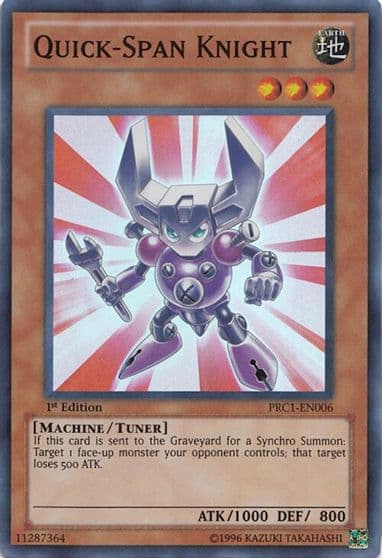 Quick Span Knight 2012 Premium Collection Tin Yu-Gi-Oh! card