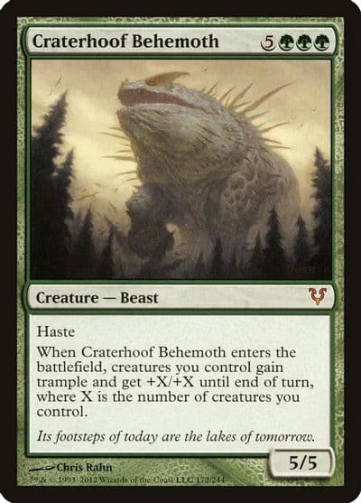 Craterhoof Behemoth Avacyn Restored Magic card