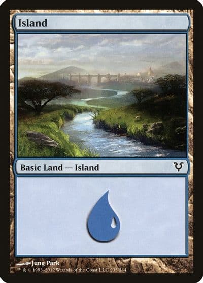 Island 235 Avacyn Restored Magic card