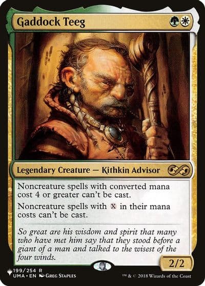 Gaddock Teeg The List Reprints Magic card