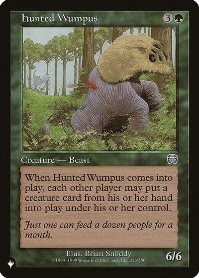 Hunted Wumpus The List Reprints Magic card