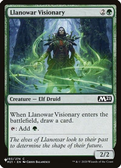 Llanowar Visionary The List Reprints Magic card
