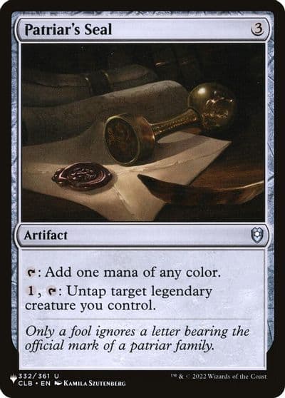 Patriars Seal The List Reprints Magic card