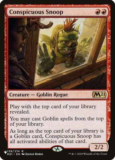 Conspicuous Snoop The List Reprints Magic card