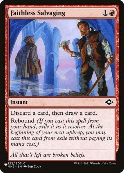 Faithless Salvaging The List Reprints Magic card