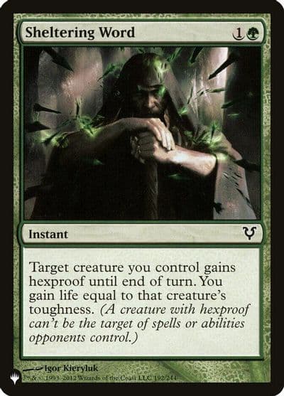 Sheltering Word The List Reprints Magic card