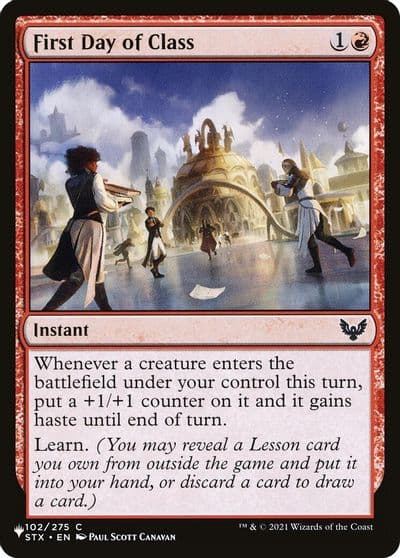 First Day of Class The List Reprints Magic card