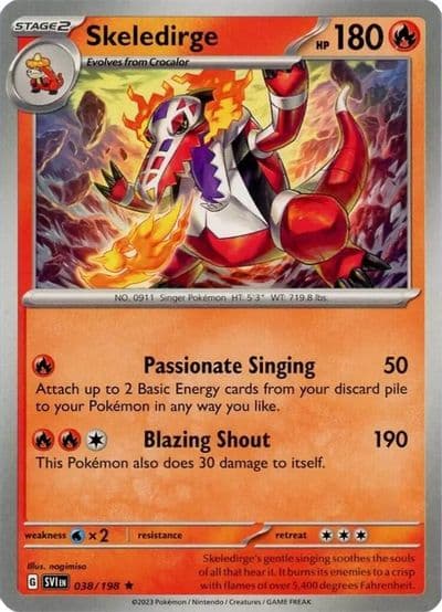 Skeledirge Deck Exclusives Pokemon card