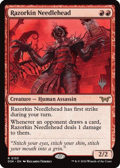 Razorkin Needlehead Promo Pack: Duskmourn: House of Horror Magic card