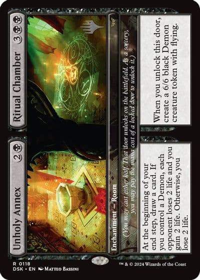 Unholy Annex Ritual Chamber Promo Pack: Duskmourn: House of Horror Magic card