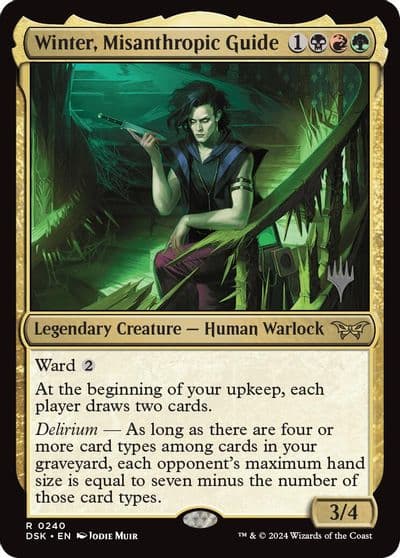 Winter Misanthropic Guide Promo Pack: Duskmourn: House of Horror Magic card