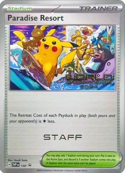 Paradise Resort - 150 (World Championships 2024) [Staff] SV: Scarlet & Violet Promo Cards Pokemon card