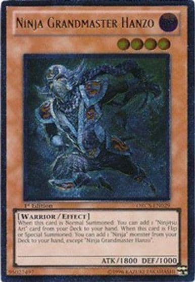 Ninja Grandmaster Hanzo UTR Order of Chaos Yu-Gi-Oh! card