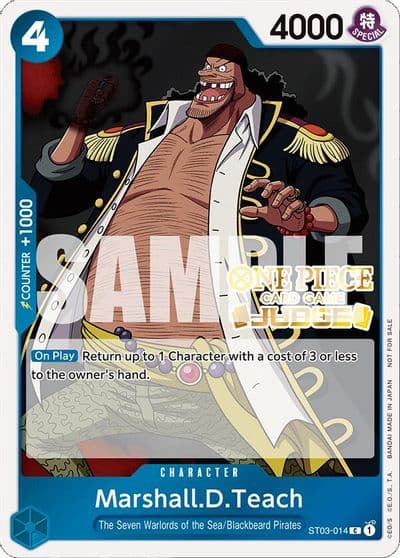 MarshallDTeach Judge Pack Vol 4 One Piece Promotion Cards One Piece card