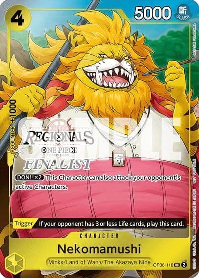 Nekomamushi Offline Regional 2024 Vol 3 Finalist One Piece Promotion Cards One Piece card