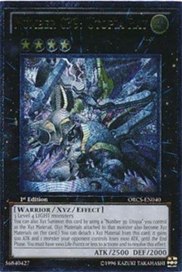 Number C39 Utopia Ray UTR Order of Chaos Yu-Gi-Oh! card