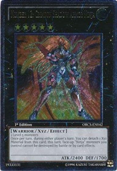 Number 12 Crimson Shadow Armor Ninja UTR Order of Chaos Yu-Gi-Oh! card
