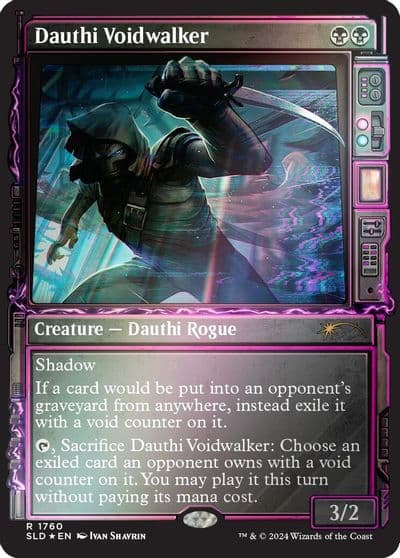 Dauthi Voidwalker Rainbow Foil Secret Lair Drop Series Magic card