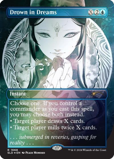 Drown in Dreams Rainbow Foil Secret Lair Drop Series Magic card