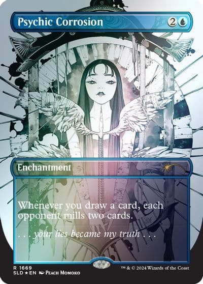 Psychic Corrosion Rainbow Foil Secret Lair Drop Series Magic card