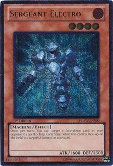 Sergeant Electro UTR Photon Shockwave Yu-Gi-Oh! card