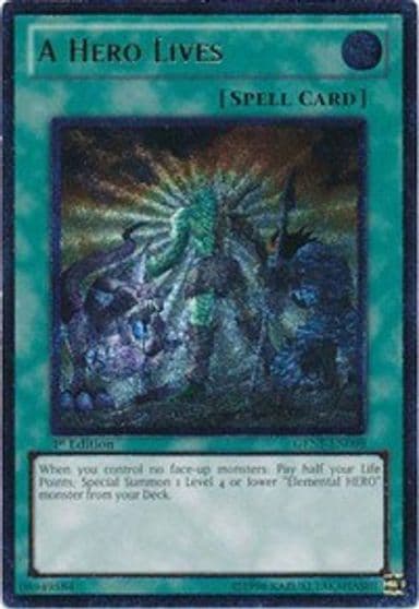 A Hero Lives UTR Generation Force Yu-Gi-Oh! card