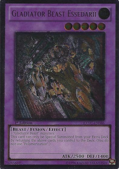 Gladiator Beast Essedarii UTR Extreme Victory Yu-Gi-Oh! card