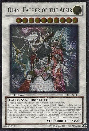 Odin Father of the Aesir UTR Storm of Ragnarok Yu-Gi-Oh! card