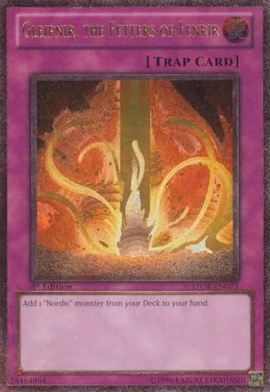 Gleipnir the Fetters of Fenrir UTR Storm of Ragnarok Yu-Gi-Oh! card