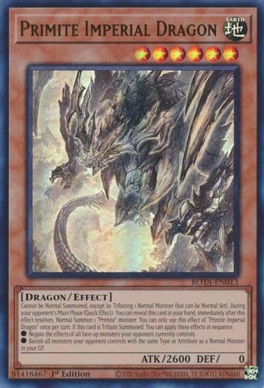 Primite Imperial Dragon Rage of the Abyss Yu-Gi-Oh! card
