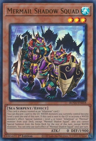 Mermail Shadow Squad Rage of the Abyss Yu-Gi-Oh! card