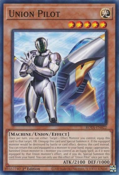 Union Pilot Rage of the Abyss Yu-Gi-Oh! card