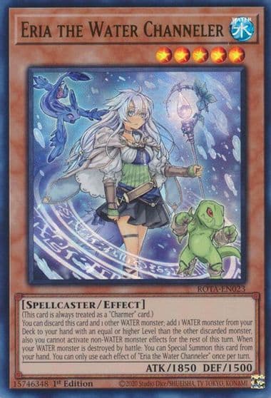 Eria the Water Channeler Rage of the Abyss Yu-Gi-Oh! card