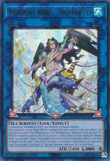 Mermail King Neptabyss Rage of the Abyss Yu-Gi-Oh! card
