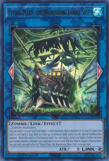 Flying Mary the Wandering Ghost Ship Rage of the Abyss Yu-Gi-Oh! card