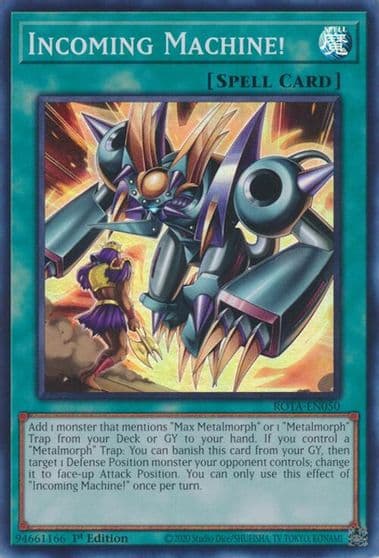 Incoming Machine Rage of the Abyss Yu-Gi-Oh! card
