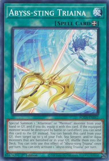 Abyss sting Triaina Rage of the Abyss Yu-Gi-Oh! card