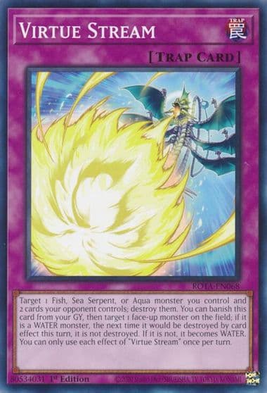 Virtue Stream Rage of the Abyss Yu-Gi-Oh! card