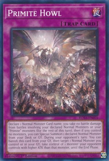 Primite Howl Rage of the Abyss Yu-Gi-Oh! card