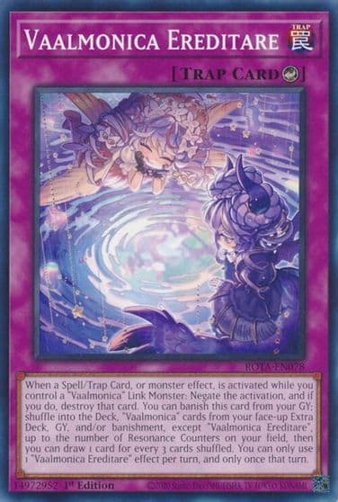 Vaalmonica Ereditare Rage of the Abyss Yu-Gi-Oh! card